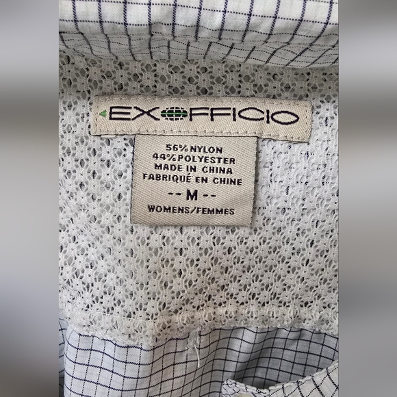 Exofficio travel shirt women M vented outdoors safari hiking adventure gorpcore - Picture 8 of 8